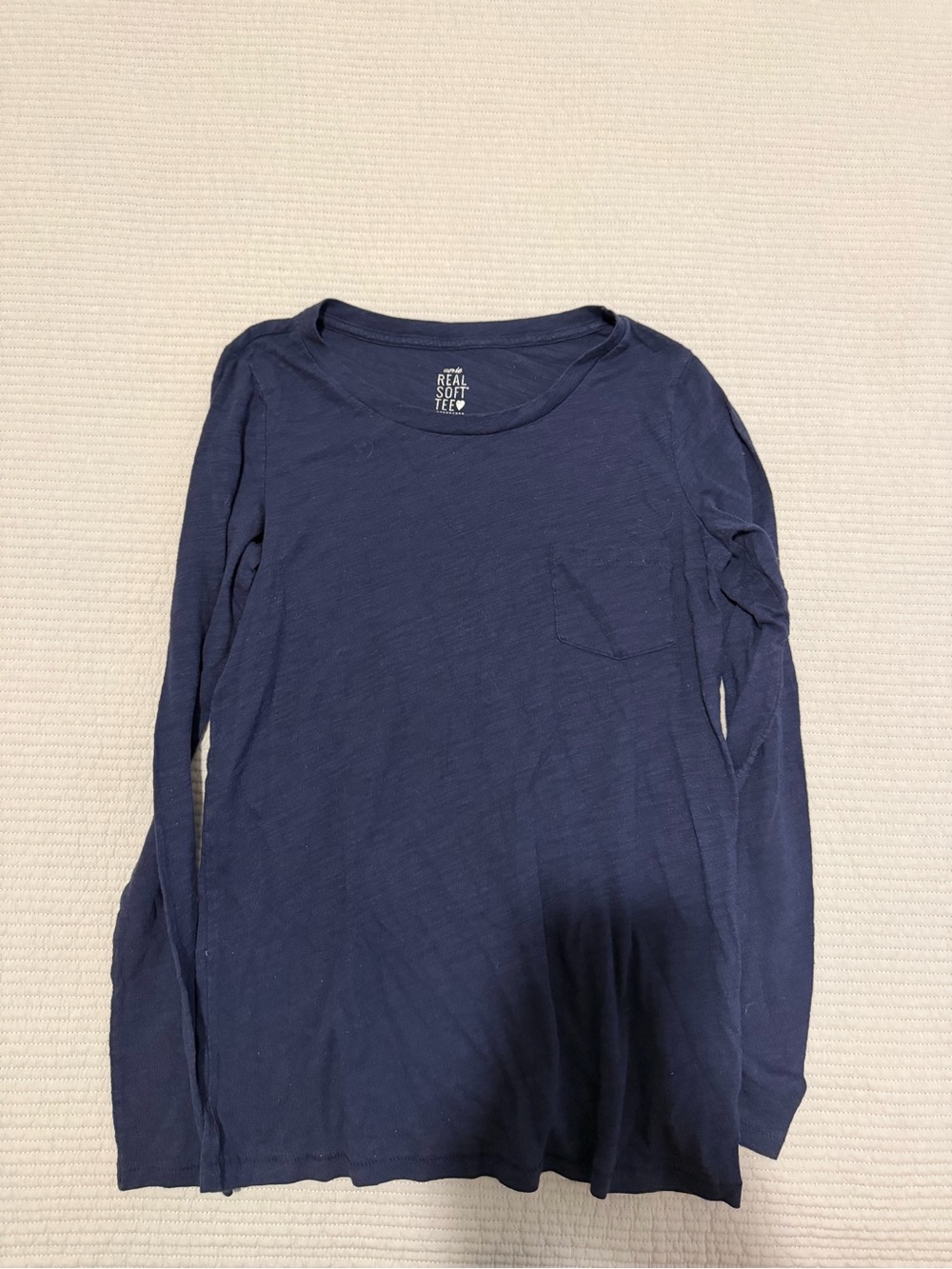 Men's Navy Long-Sleeve Pocket Tee -